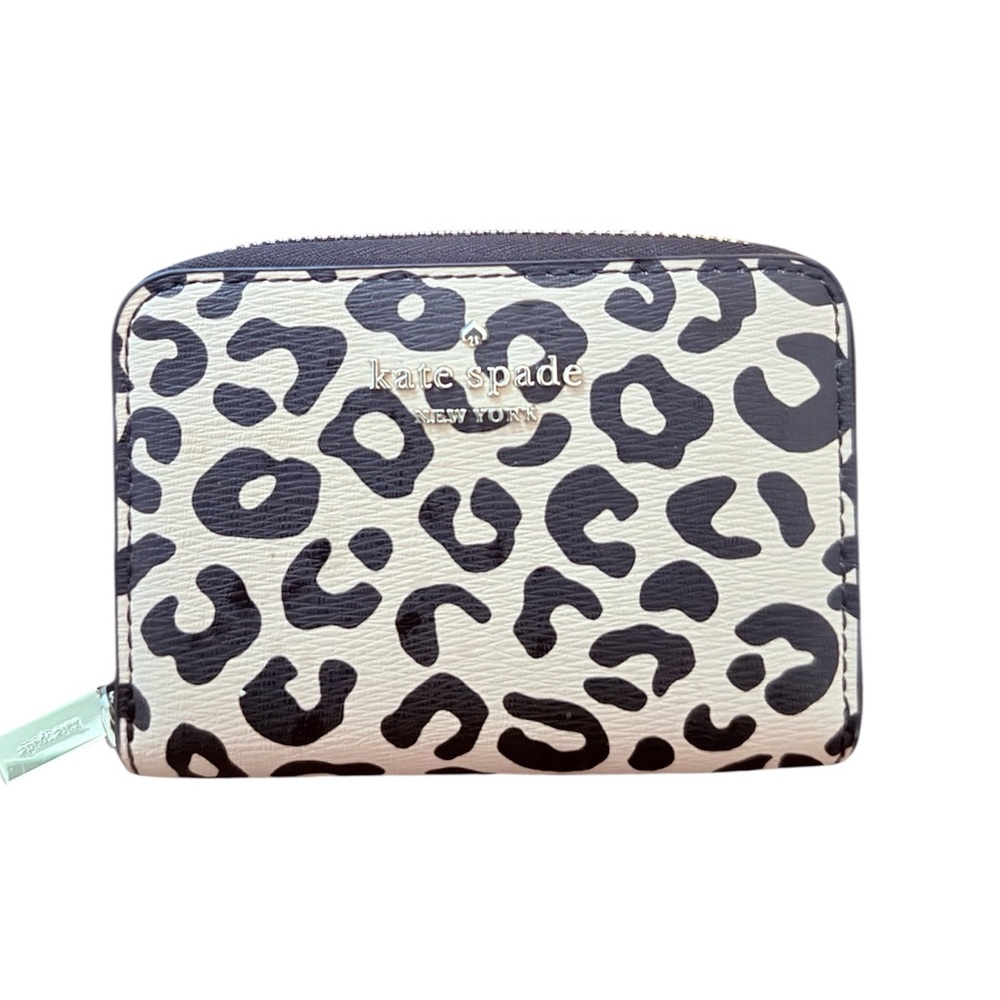 Kate Spade Leopard Print Zip Wallet – Animal Print – Excellent Condition